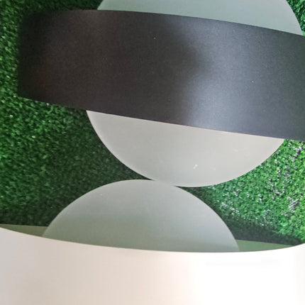 Applique da parete led 8 watt doppia emissione di luce up e down lampada con pannello in vetro opaco tecnologia CCT - enzoled