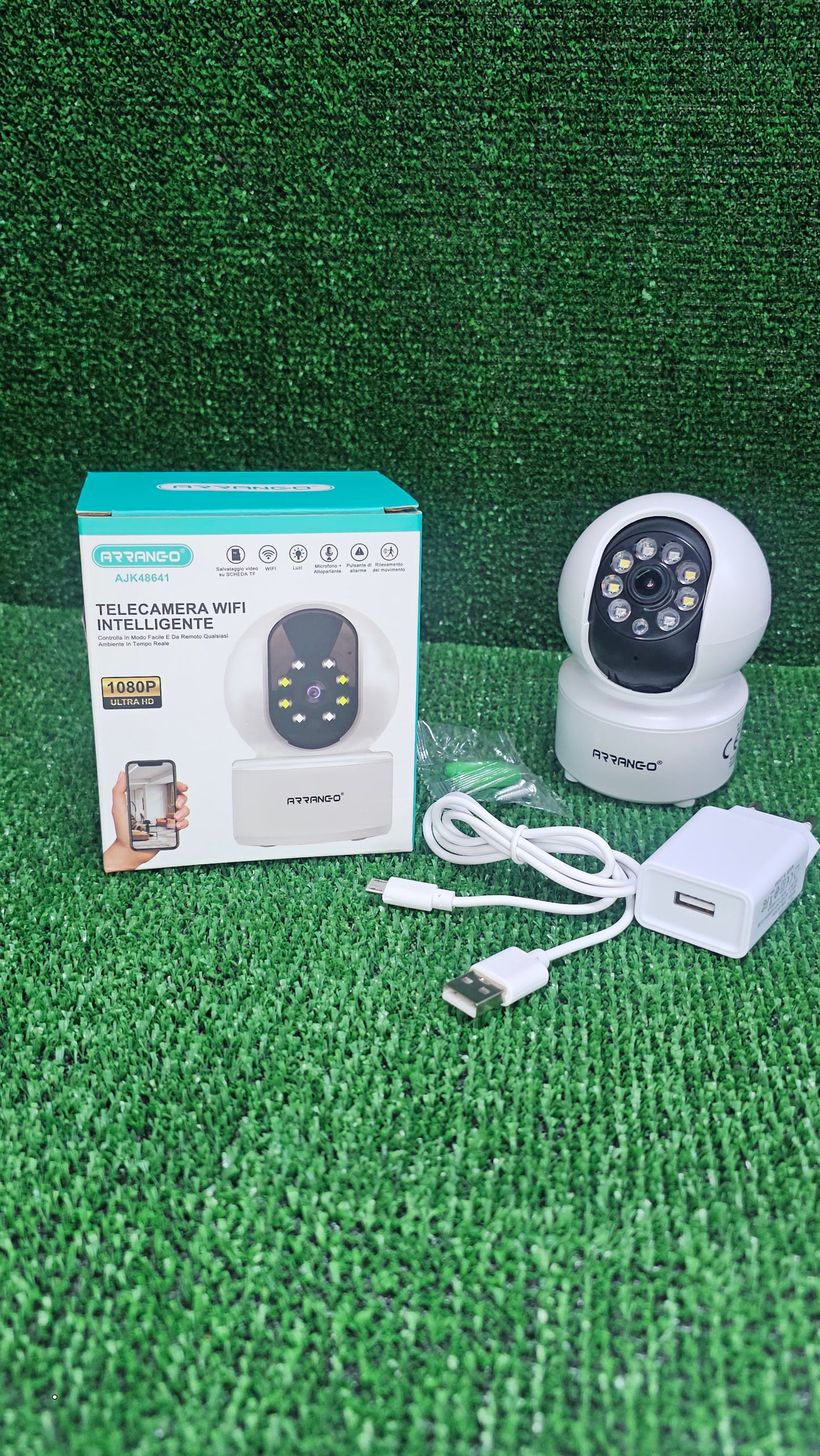 Telecamera Ip wireless motorizzata motion detection connessione WiFi e registrazione su micro sd indoor - enzoled