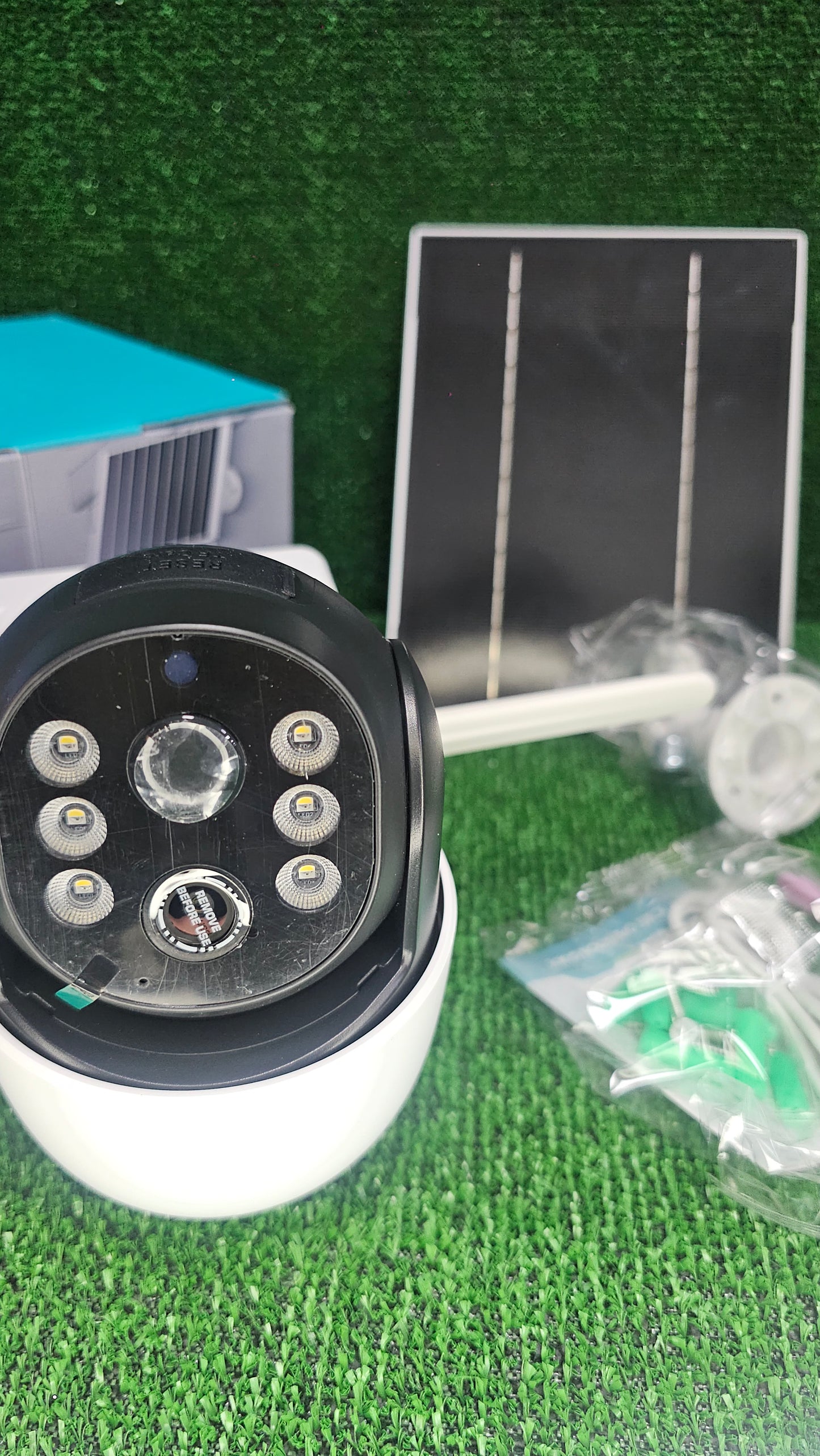 Telecamera di sorveglianza wi fi con pannello solare 4G videocamera da esterno PTZ IP65 - enzoled