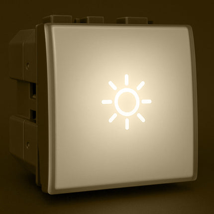 Pulsante luce notturna 2W On/Off compatibile living light air enzoled