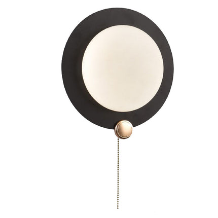 Applique moderno tondo 10W nero e oro con tecnologia CCT enzoled