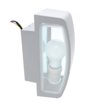 Applique a parete per esterno lampada da muro E27 doppia emissione IP65 enzoled