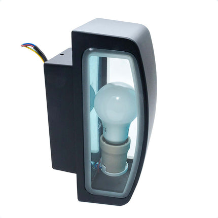 Applique a parete per esterno lampada da muro E27 doppia emissione IP65 enzoled