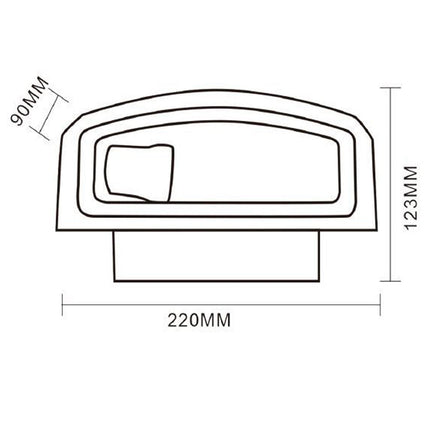 Applique a parete per esterno lampada da muro E27 doppia emissione IP65 enzoled