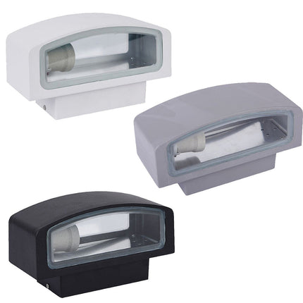 Applique a parete per esterno lampada da muro E27 doppia emissione IP65 enzoled