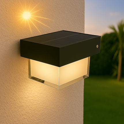 Applique con pannello solare e sensore 3 modalità di luce 6500k IP54 enzoled