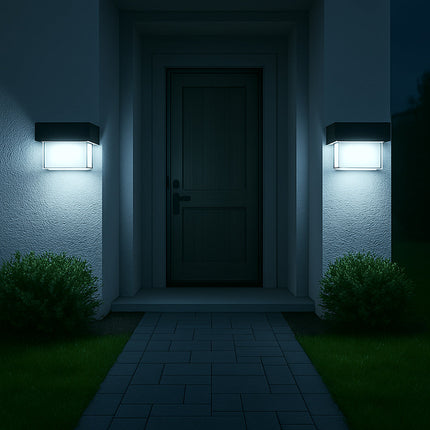 Applique con pannello solare e sensore 3 modalità di luce 6500k IP54 enzoled