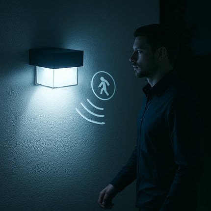 Applique con pannello solare e sensore 3 modalità di luce 6500k IP54 enzoled