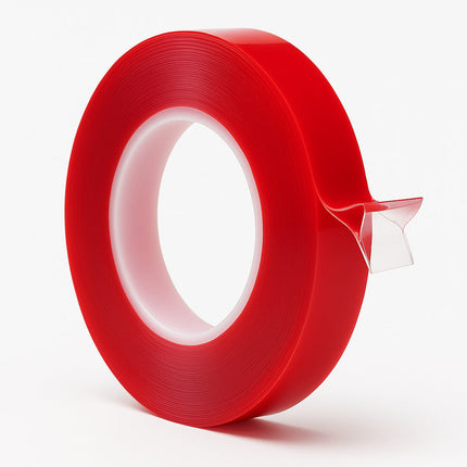 Nastro biadesivo trasparente in acrilico per strisce led 5 m x 1 cm enzoled