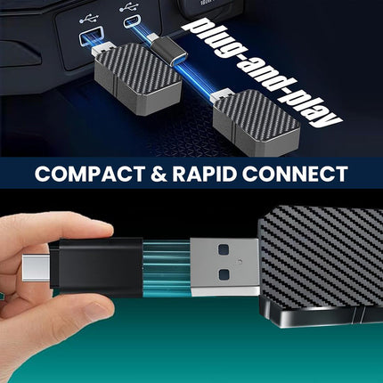 Chiavetta adattatore CarPlay wireless USB Type-C da auto Ios Android