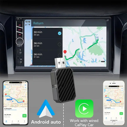 Chiavetta adattatore CarPlay wireless USB Type-C da auto Ios Android