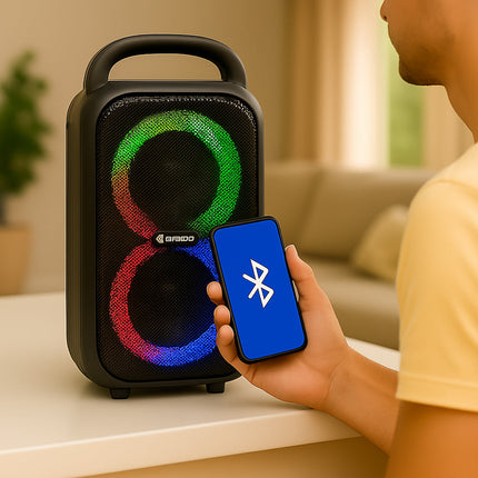 Cassa bluetooth TWS radio FM luci led RGB 40W ricaricabile USB/TF enzoled