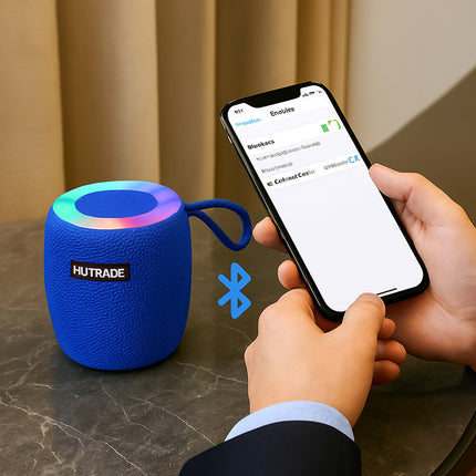 Cassa bluetooth con luci led RGB 15W ricaricabile USB/TF/AUX enzoled