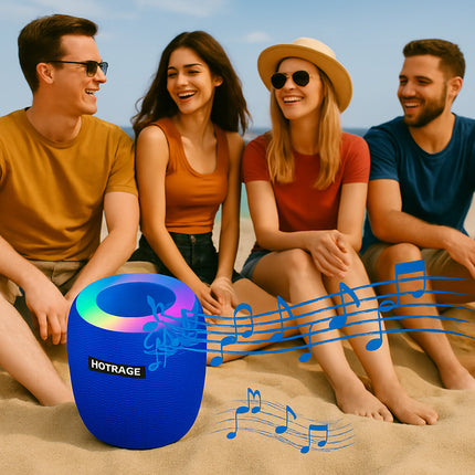 Cassa bluetooth con luci led RGB 15W ricaricabile USB/TF/AUX enzoled