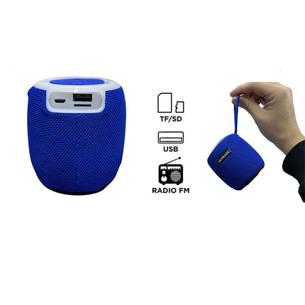 Cassa bluetooth con luci led RGB 15W ricaricabile USB/TF/AUX enzoled