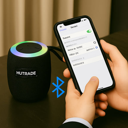 Cassa bluetooth con luci led RGB 15W ricaricabile USB/TF/AUX enzoled