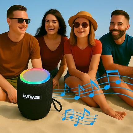 Cassa bluetooth con luci led RGB 15W ricaricabile USB/TF/AUX enzoled