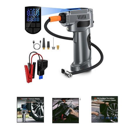 Attrezzo per auto 4in1 avviatore jump start compressore pawer bank