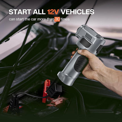 Attrezzo per auto 4in1 avviatore jump start compressore pawer bank