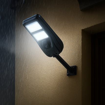 Lampione faro LED solare 100W con sensore di prossimità con palo IP65 enzoled