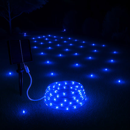 Filo 300 led 30M pannello solare picchetto vari colorazioni di luce enzoled