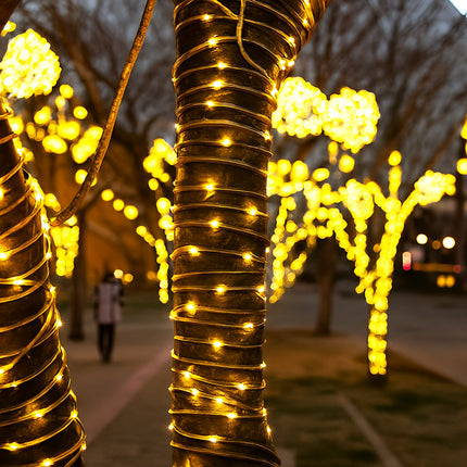 Filo 300 led 30M pannello solare picchetto vari colorazioni di luce enzoled