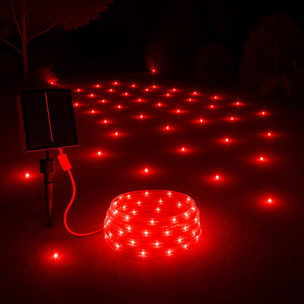 Filo 300 led 30M pannello solare picchetto vari colorazioni di luce enzoled