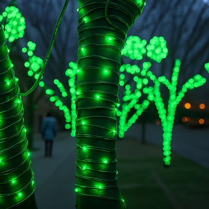 Filo 300 led 30M pannello solare picchetto vari colorazioni di luce enzoled