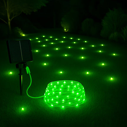 Filo 300 led 30M pannello solare picchetto vari colorazioni di luce enzoled