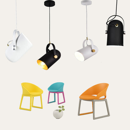 Lampadario a sospensione con paralume orientabile attacco E27 enzoled