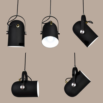 Lampadario a sospensione con paralume orientabile attacco E27 enzoled