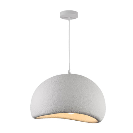 Lampadario effetto pietra bianco Ø40 Ø50 e Ø60 cm portalampada E27