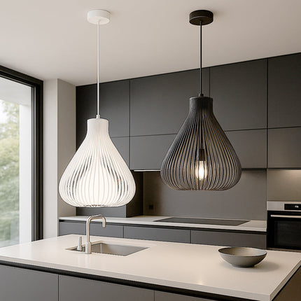 Lampadario a sospensione da soffitto a goccia con attacco E27 enzoled