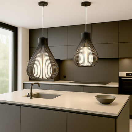 Lampadario a sospensione da soffitto a goccia con attacco E27 enzoled