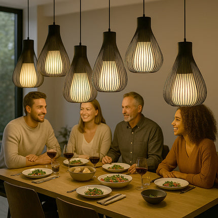 Lampadario a sospensione da soffitto a goccia con attacco E27 enzoled
