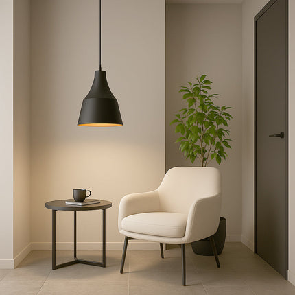 Lampadario a sospensione con paralume a cupola con attacco E27 enzoled