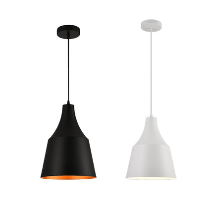 Lampadario a sospensione con paralume a cupola con attacco E27 enzoled