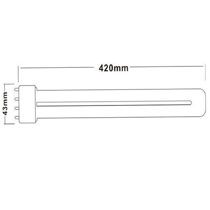 Lampadina led 2G11 18 watt 4 pin luce 6500k 3000k 4000k