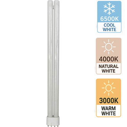 Lampadina led 2G11 18 watt 4 pin luce 6500k 3000k 4000k