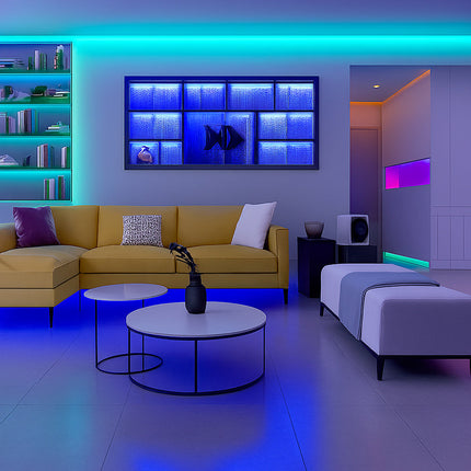 Striscia strip 300 led RGB 35W con telecomando e centralina IP55 enzoled