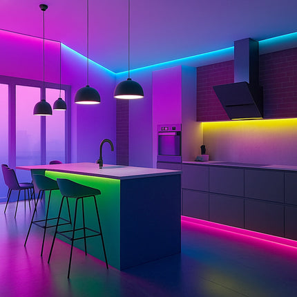 Striscia strip 300 led RGB 35W con telecomando e centralina IP55 enzoled