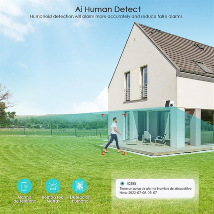 Telecamera WI-FIcon pannello solare 4G da esterno PTZ IP65