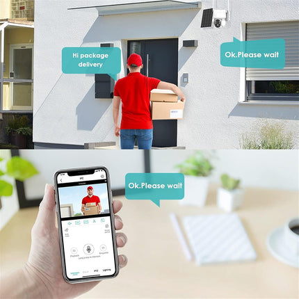 Telecamera WI-FIcon pannello solare 4G da esterno PTZ IP65