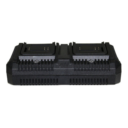 Caricabatteria doppio 20V 2.0A per batteria a litio da 20 a 88 volt caricatore per due batterie ricarica rapida - enzoled