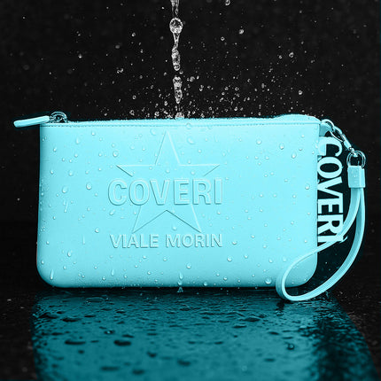 Borsello in silicone unisex Coveri pochette con cerniera e manico enzoled