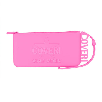 Borsello in silicone unisex Coveri pochette con cerniera e manico enzoled