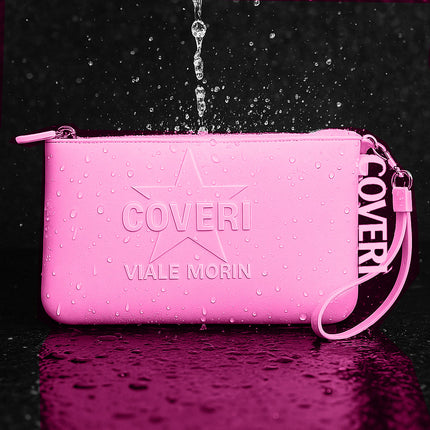 Borsello in silicone unisex Coveri pochette con cerniera e manico enzoled