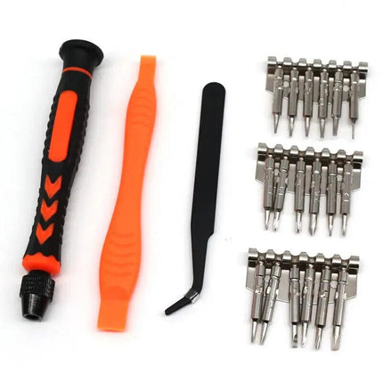 Set cacciaviti di precisioni calamitati a taglio e croce più accessori con custodia per riparazione cellulare computer tablet kit 21 pezzi fai da te - enzoled