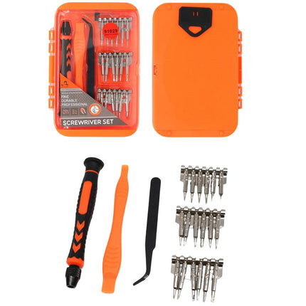 Set cacciaviti di precisioni calamitati a taglio e croce più accessori con custodia per riparazione cellulare computer tablet kit 21 pezzi fai da te - enzoled