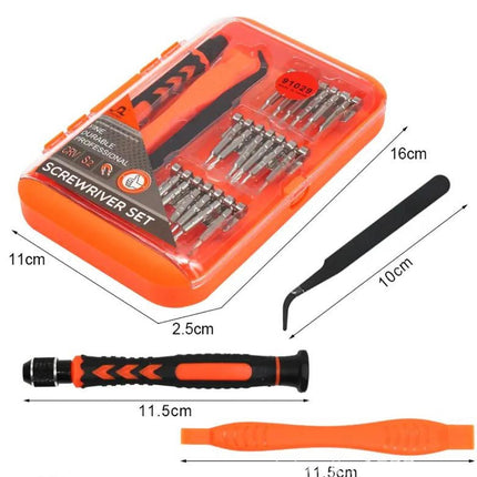 Set cacciaviti di precisioni calamitati a taglio e croce più accessori con custodia per riparazione cellulare computer tablet kit 21 pezzi fai da te - enzoled